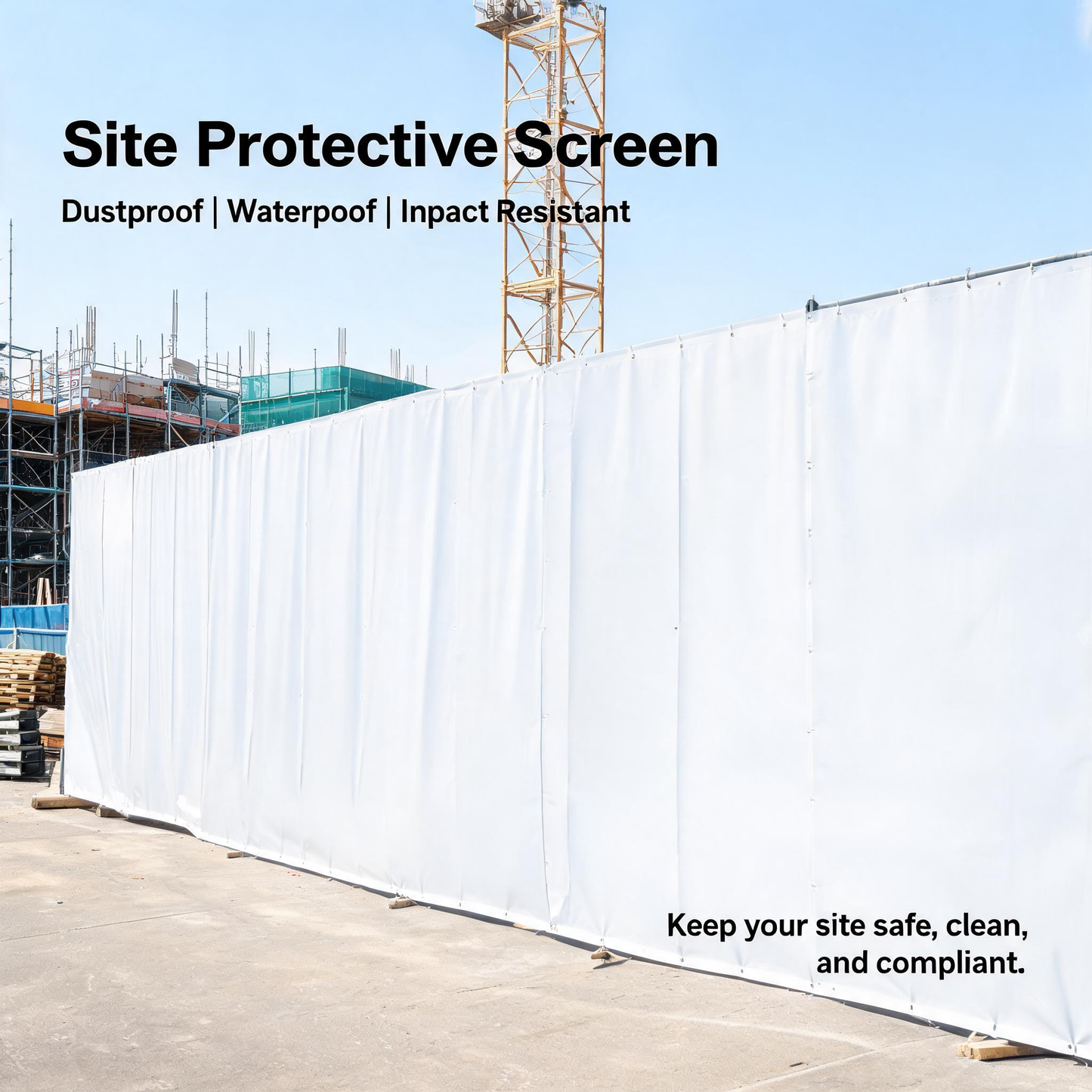 Superior Tent Membrane Fabric Roll – 850G 3000N Heavy Duty PVC Coated Canvas – B1 Flame Retardant, UV & Waterproof, Self-Cleaning – 50M/100M Bulk Roll for Commercial Awnings, Truck Curtains & Event Tents